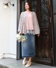 OLBDD11099 eur3(エウルキューブ) 【大きいサイズ】ドロップショルダーブラウス ピンク(03)