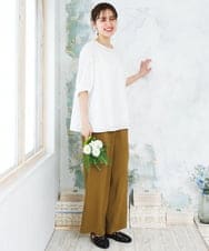 OLBFD24099 eur3(エウルキューブ) 【大きいサイズ】エンブロイダリーブラウス ホワイト
