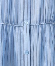 OLBGD33099 eur3(エウルキューブ) 【大きいサイズ】シア―ストライプブラウス ブルー