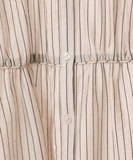 OLBGD33099 eur3(エウルキューブ) 【大きいサイズ】シア―ストライプブラウス ベージュ