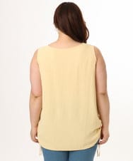 OLBGD37079 eur3(エウルキューブ) 【大きいサイズ】サイドストリングタンクトップ ライトイエロー