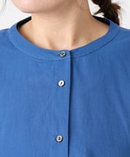 OLBHA10099 eur3(エウルキューブ) 【大きいサイズ】キャンブリックバック刺繍ブラウス ブルー(55)