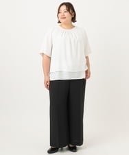 OLBIA26089 eur3(エウルキューブ) 【大きいサイズ/11号サイズあり】マルチウェイブラウス ホワイト(90)