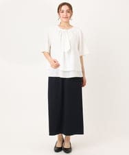 OLBIA26089 eur3(エウルキューブ) 【大きいサイズ/11号サイズあり】マルチウェイブラウス ホワイト(90)