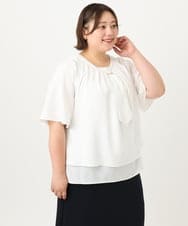 OLBIA26089 eur3(エウルキューブ) 【大きいサイズ/11号サイズあり】マルチウェイブラウス ホワイト(90)