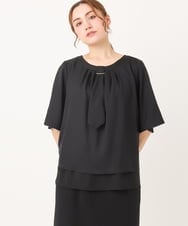 OLBIA26089 eur3(エウルキューブ) 【大きいサイズ/11号サイズあり】マルチウェイブラウス ブラック(94)