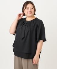 OLBIA26089 eur3(エウルキューブ) 【大きいサイズ/11号サイズあり】マルチウェイブラウス ブラック(94)