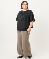 OLBIA26089 eur3(エウルキューブ) 【大きいサイズ/11号サイズあり】マルチウェイブラウス ブラック(94)