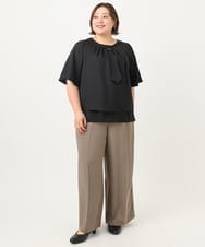 OLBIA26089 eur3(エウルキューブ) 【大きいサイズ/11号サイズあり】マルチウェイブラウス ブラック(94)