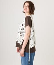 OLBID48119 eur3(エウルキューブ) 【大きいサイズ】エンブロイダリーレースベスト アイボリー