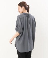 OLBIS43070 eur3(エウルキューブ) 【大きいサイズ/UVカット/a.v.v×eur3】接触冷感シアーブラウス ダークグレー(93)