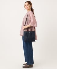 OLBJA17099 eur3(エウルキューブ) 【大きいサイズ/LAVEANGE×eur3】バックフレアチュニック ライトピンク(01)