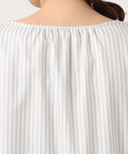 OLBKA09089 eur3(エウルキューブ) 【大きいサイズ/11号サイズあり】ストレッチツイルブラウス アイボリー(80)