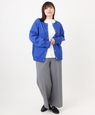 OLCAD10099 eur3(エウルキューブ) 【大きいサイズ】2WAYカーディガン ブルー(55)