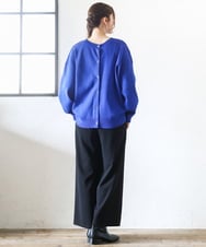 OLCAD10099 eur3(エウルキューブ) 【大きいサイズ】2WAYカーディガン ブルー(55)