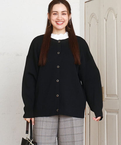 OLCAD10099 eur3 【大きいサイズ】2WAYカーディガン