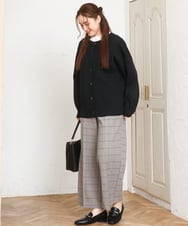 OLCAD10099 eur3(エウルキューブ) 【大きいサイズ】2WAYカーディガン ブラック(94)