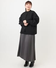 OLCAD10099 eur3(エウルキューブ) 【大きいサイズ】2WAYカーディガン ブラック(94)
