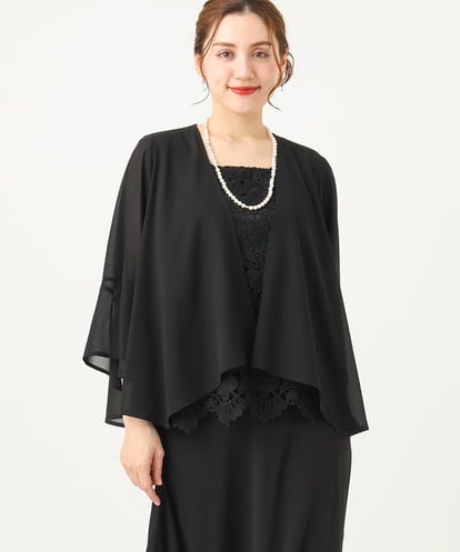 OLCEA05099 eur3 【大きいサイズ】ジョーゼットボレロ