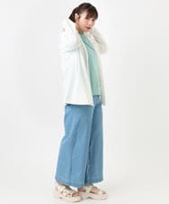 OLCGA21099 eur3(エウルキューブ) 【大きいサイズ/機能素材アイテム】接触冷感ラッシュガード ホワイト(90)