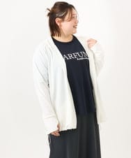 OLCGA21099 eur3(エウルキューブ) 【大きいサイズ/機能素材アイテム】接触冷感ラッシュガード ホワイト(90)