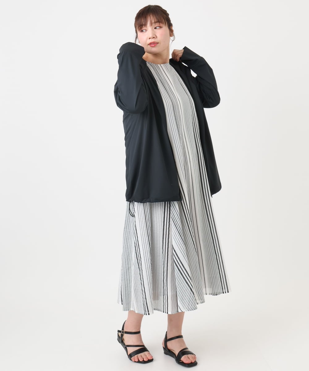 OLCGA21099 eur3(エウルキューブ) 【大きいサイズ/機能素材アイテム】接触冷感ラッシュガード ブラック(94)