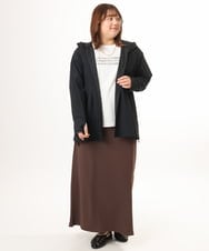 OLCGD08099 eur3(エウルキューブ) 【大きいサイズ/機能素材アイテム】接触冷感ラッシュガード ブラック