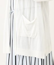 OLCGV08099 eur3(エウルキューブ) 【大きいサイズ】洗えるロングカーディガン ホワイト(90)