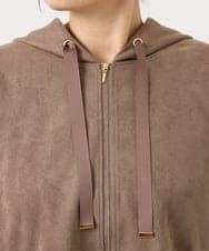 OLCKA03099 eur3(エウルキューブ) 【大きいサイズ】スエードタッチダンボールパーカー モカ(84)
