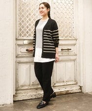 OLCKA05099 eur3(エウルキューブ) 【大きいサイズ/洗える】Vネックカーディガン アイボリー(80)