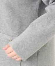 OLCLA08099 eur3(エウルキューブ) 【大きいサイズ】Vネックゴールドボタンカーディガン グレー(92)