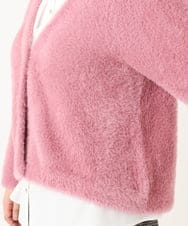 OLCLA09119 eur3(エウルキューブ) 【大きいサイズ】フラッフィージャケット ピンク(03)