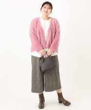 OLCLA09119 eur3(エウルキューブ) 【大きいサイズ】フラッフィージャケット ピンク(03)