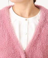 OLCLA09119 eur3(エウルキューブ) 【大きいサイズ】フラッフィージャケット ピンク(03)