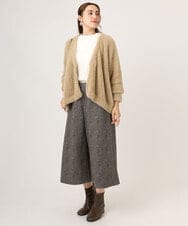 OLCLA09119 eur3(エウルキューブ) 【大きいサイズ】フラッフィージャケット ベージュ(82)