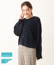 OLCLS07089 eur3(エウルキューブ) 【大きいサイズ】洗える2WAYカーディガン ネイビー(57)