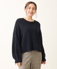 OLCLS07089 eur3(エウルキューブ) 【大きいサイズ】洗える2WAYカーディガン ネイビー(57)