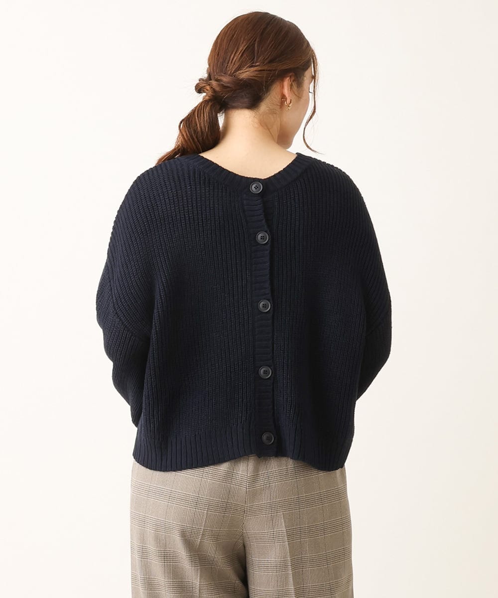 OLCLS07089 eur3(エウルキューブ) 【大きいサイズ】洗える2WAYカーディガン ネイビー(57)