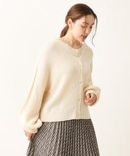 OLCLS07089 eur3(エウルキューブ) 【大きいサイズ】洗える2WAYカーディガン アイボリー(80)