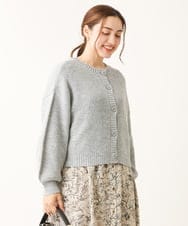 OLCLS07089 eur3(エウルキューブ) 【大きいサイズ】洗える2WAYカーディガン ライトグレー(91)