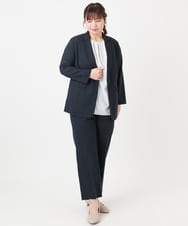 OLDHA05189 eur3(エウルキューブ) 【大きいサイズ/11号サイズあり/セットアップ対応】接触冷感ストレッチテーラードジャケット ネイビー(57)
