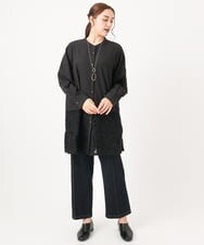 OLEAA13129 eur3(エウルキューブ) 【大きいサイズ】レースコンビシャツチュニック ブラック(94)