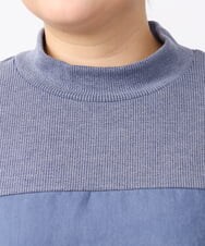 OLEAA29119 eur3(エウルキューブ) 【大きいサイズ/soso×eur3】イレヘムギャザーチュニック ブルー(55)