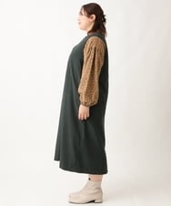 OLEAV26139 eur3(エウルキューブ) 【大きいサイズ/soso×eur3】ジャンパースカート グリーン(35)