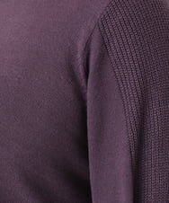 OLEBA27089 eur3(エウルキューブ) 【大きいサイズ/洗える】Vネックニットチュニック パープル(63)