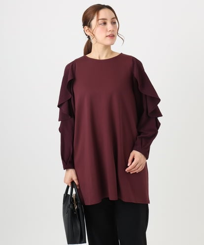 OLEBD15099 eur3 【大きいサイズ】ラッフルスリーブチュニック