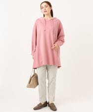 OLEBD16099 eur3(エウルキューブ) 【大きいサイズ】ダンボールフーディー風チュニック ピンク(03)
