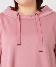 OLEBD16099 eur3(エウルキューブ) 【大きいサイズ】ダンボールフーディー風チュニック ピンク(03)