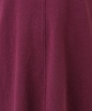 OLEBD17089 eur3(エウルキューブ) 【大きいサイズ】Vネックニットチュニック ワイン(77)