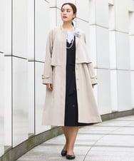 OLEBD20179 eur3(エウルキューブ) 【大きいサイズ/11号サイズあり/洗える/セットアップ対応】Wクロス2WAYワンピース ネイビー(57)